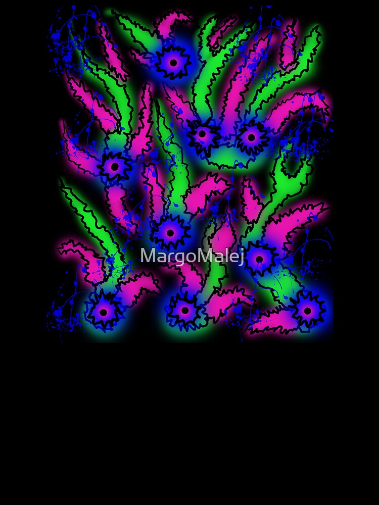 Botanical pattern of blue flowers by MargoMalej T-Shirts, Hoodie, Sweatshirt | BlankRebels.com (Image 3)