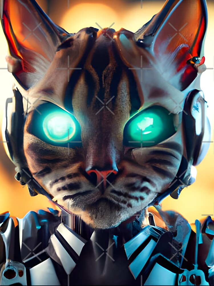 Cyberpunk Kitty (1) - Anthropomorphic Sci fi Cats by TheThirdEye
