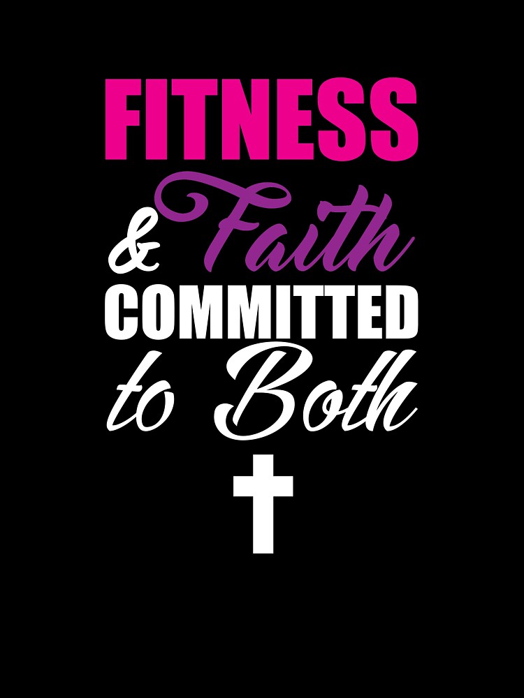 Fitness and Faith Committed to Both Married Gym Jesus Tee by shoutoutshirtco Hoodie, Sweatshirt | BlankRebels.com (Image 3)
