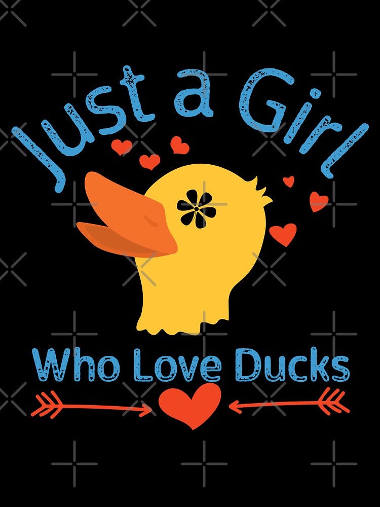 Just A Girl Who Loves Ducks Cute Duck Owner shirt/ Girl funny gift/ T-Shirt Tank Top Sweatshirt Hoodie by... (Image 3)