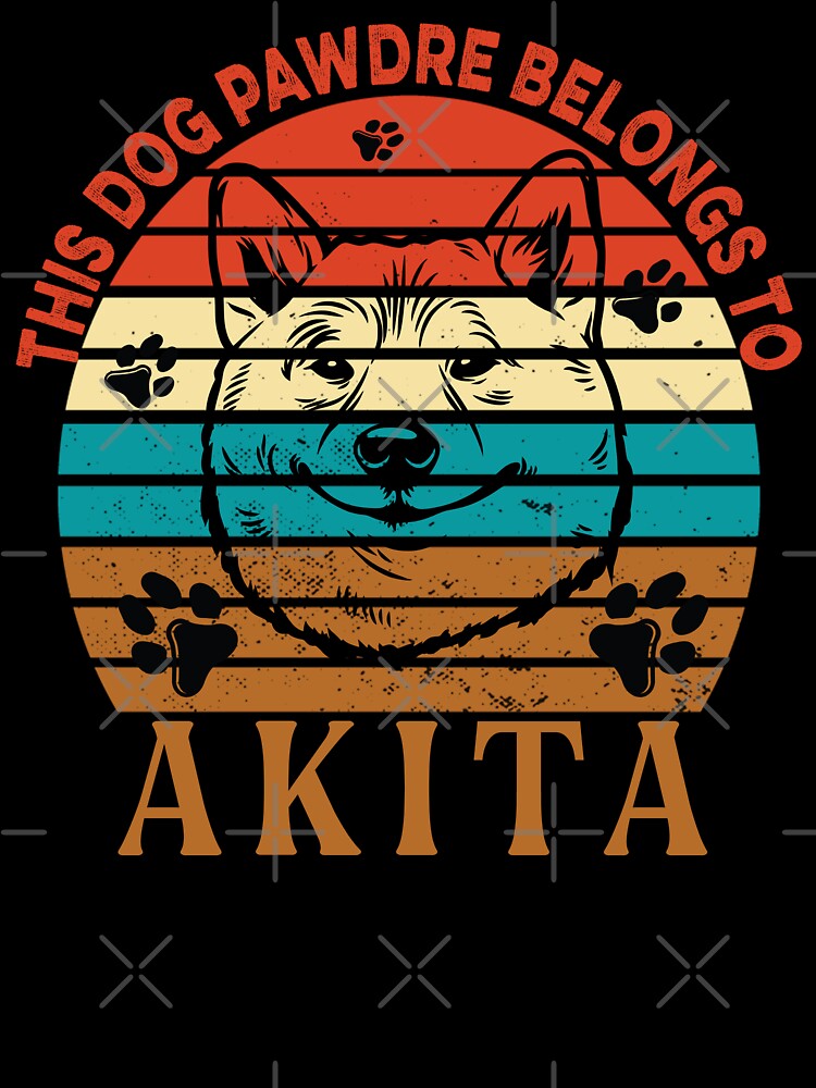 Dog Pawdre Dad Akita Inu Owner Vintage by Cuddlythopia T-Shirts, Hoodie, Sweatshirt | BlankRebels.com (Image 3)