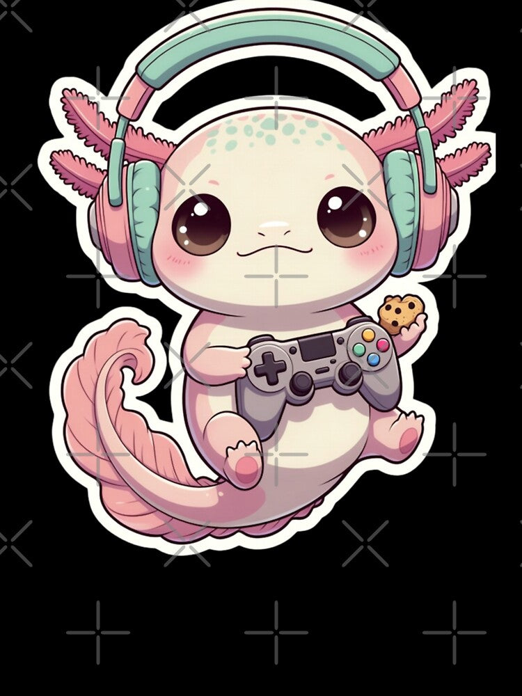 Axolotl Gamer – Cute Animal Gaming by GrumpySableye T-Shirts, Hoodie, Sweatshirt | BlankRebels.com (Image 3)