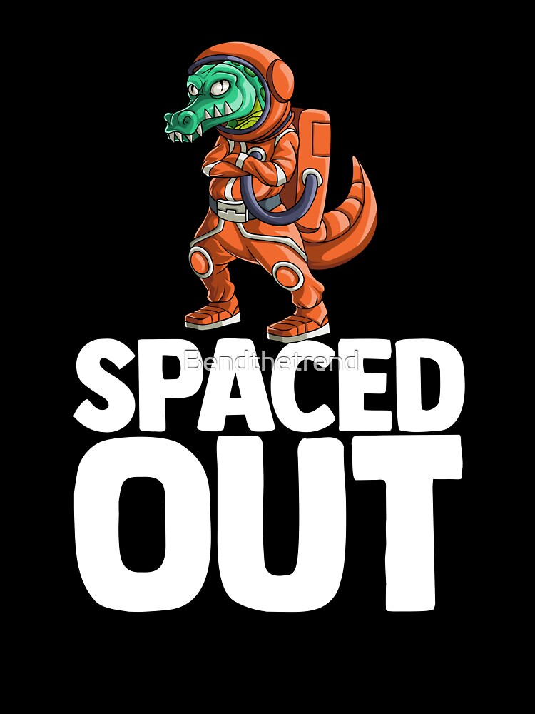 Spaced Out Astronaut Crocodile Outserspace Science Geek by Bendthetrend T-Shirts, Hoodie, Sweatshirt (Image 3)