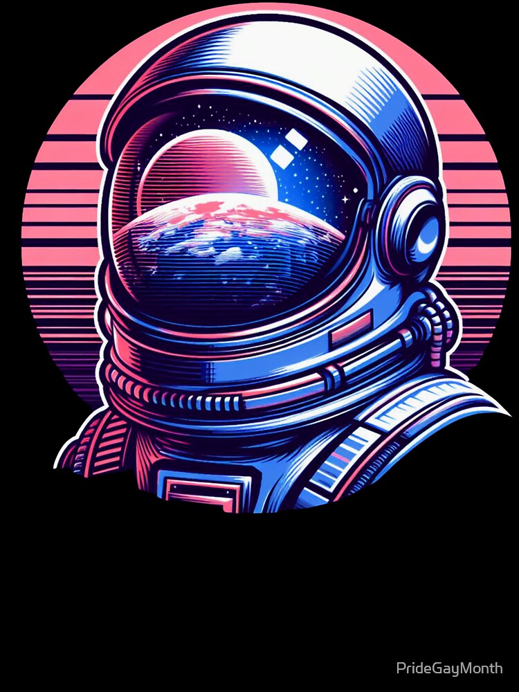 Astronaut Vaporwave by PrideGayMonth T-Shirts, Hoodie, Sweatshirt | BlankRebels.com (Image 3)