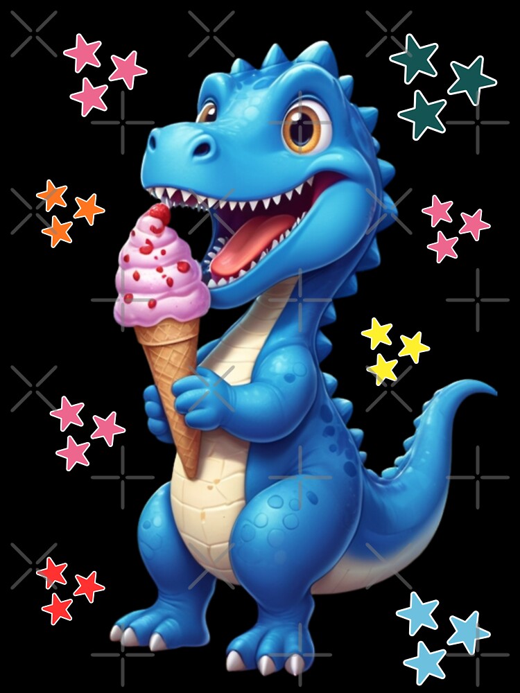 dinosaur eating ice cream by KIDS-PRINTS T-Shirts, Hoodie, Sweatshirt | BlankRebels.com (Image 3)