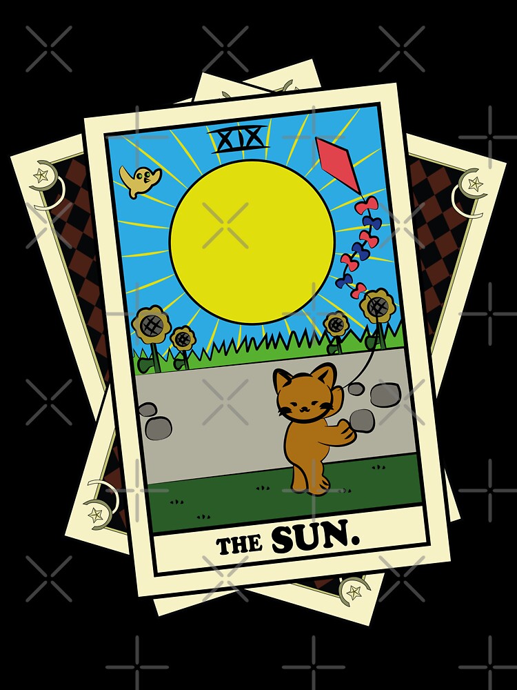 TAROT CARDS DECK | THE SUN. | FORTUNE CAT by FalconLifeStore T-Shirts, Hoodie, Sweatshirt | BlankRebels.com (Image 3)