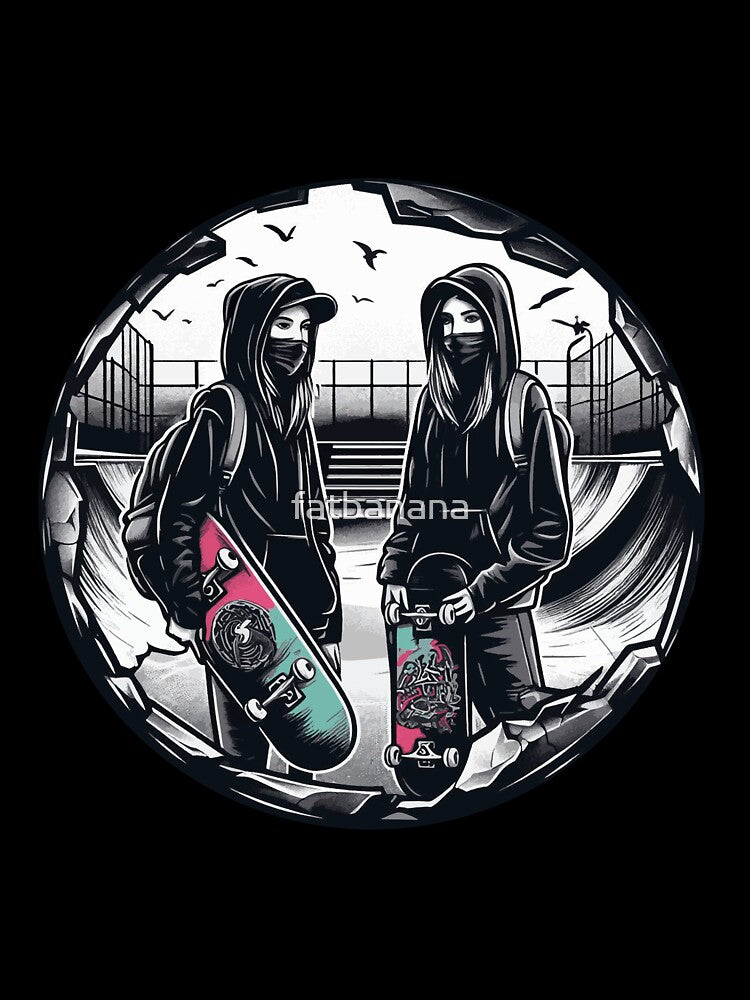 Skateboard Girls by fatbanana T-Shirts, Hoodie, Sweatshirt | BlankRebels.com (Image 3)