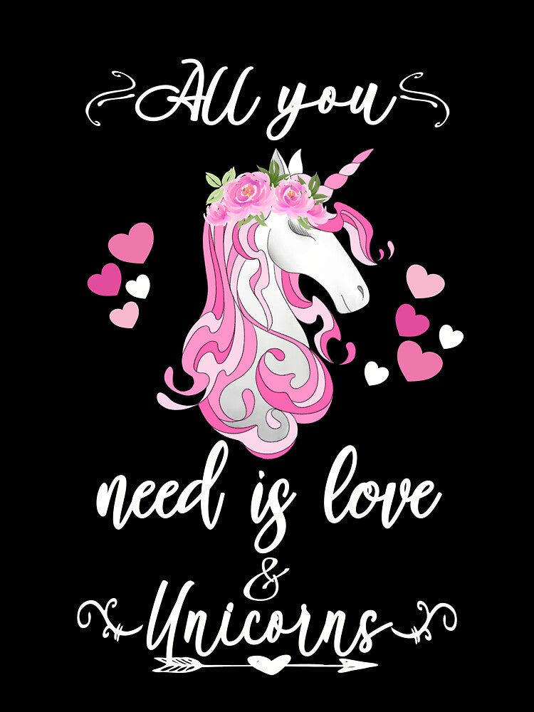 Valentine Unicorn All You Need is Love & Unicorns With Hearts by Sapphire Star T-Shirts, Hoodie, Sweatshirt (Image 3)