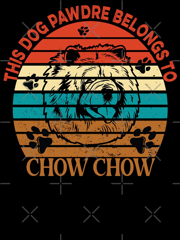 Dog Pawdre Dad Chow Chow Owner Vintage by Cuddlythopia T-Shirts, Hoodie, Sweatshirt | BlankRebels.com (Image 3)