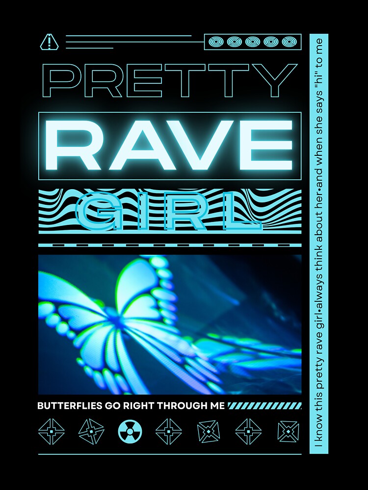 Pretty Rave Girl - S3RL inspired Y2K shirt by Aussie Kandi Ravers Hoodie, Sweatshirt | BlankRebels.com (Image 3)