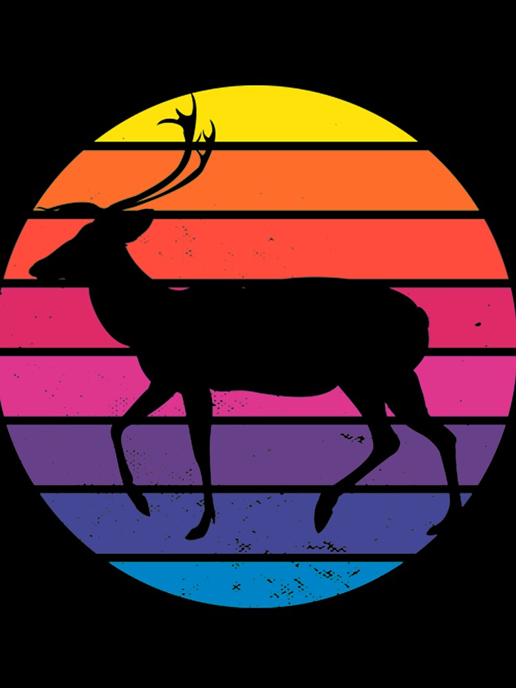 Retro Wildlife Deer T-ShirtRetro Wildlife Deer by BeneDict2009 T-Shirts, Hoodie, Sweatshirt | BlankRebels.com (Image 3)