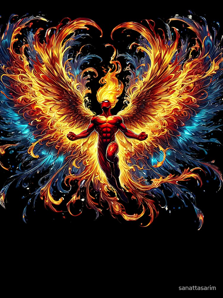 Fire Wings Superhero Football: Unstoppable Power on the Field by sanattasarim