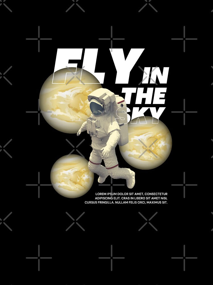 Fly in the Sky Astronaut by Tarek20006 T-Shirts, Hoodie, Sweatshirt | BlankRebels.com (Image 3)