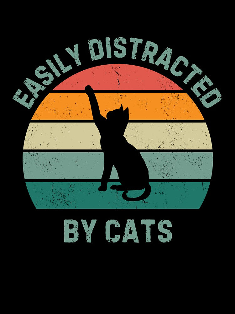 Easily Distracted by Cats T-shirt by nevinefarghaly Hoodie, Sweatshirt | BlankRebels.com (Image 3)