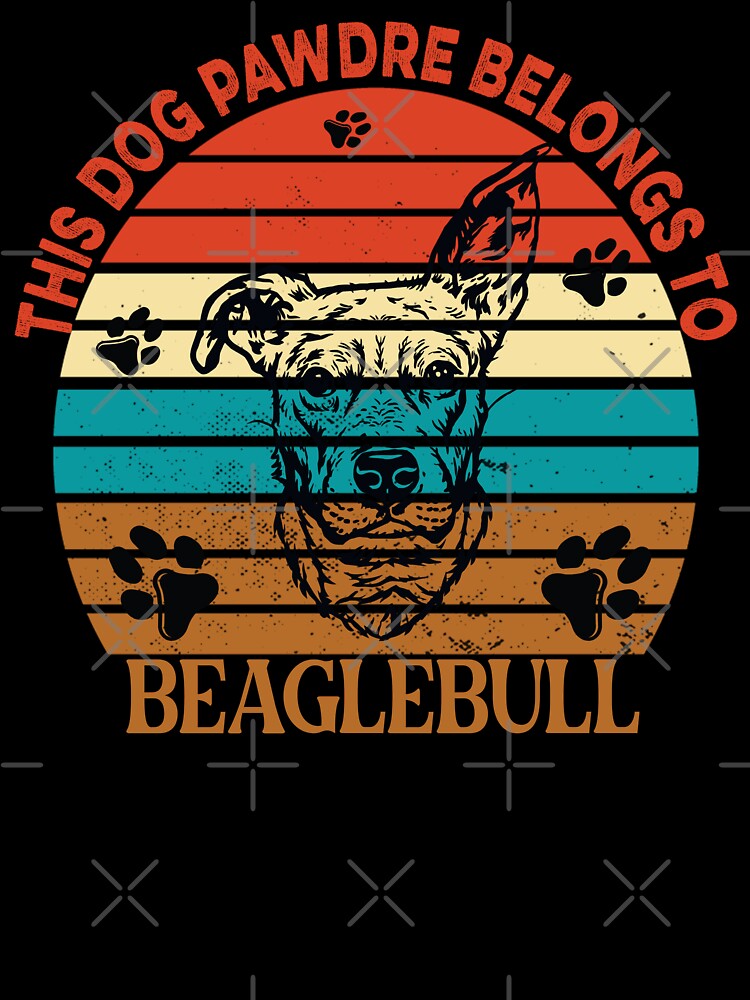 Dog Pawdre Dad Beaglebull Owner Vintage by Cuddlythopia T-Shirts, Hoodie, Sweatshirt | BlankRebels.com (Image 3)