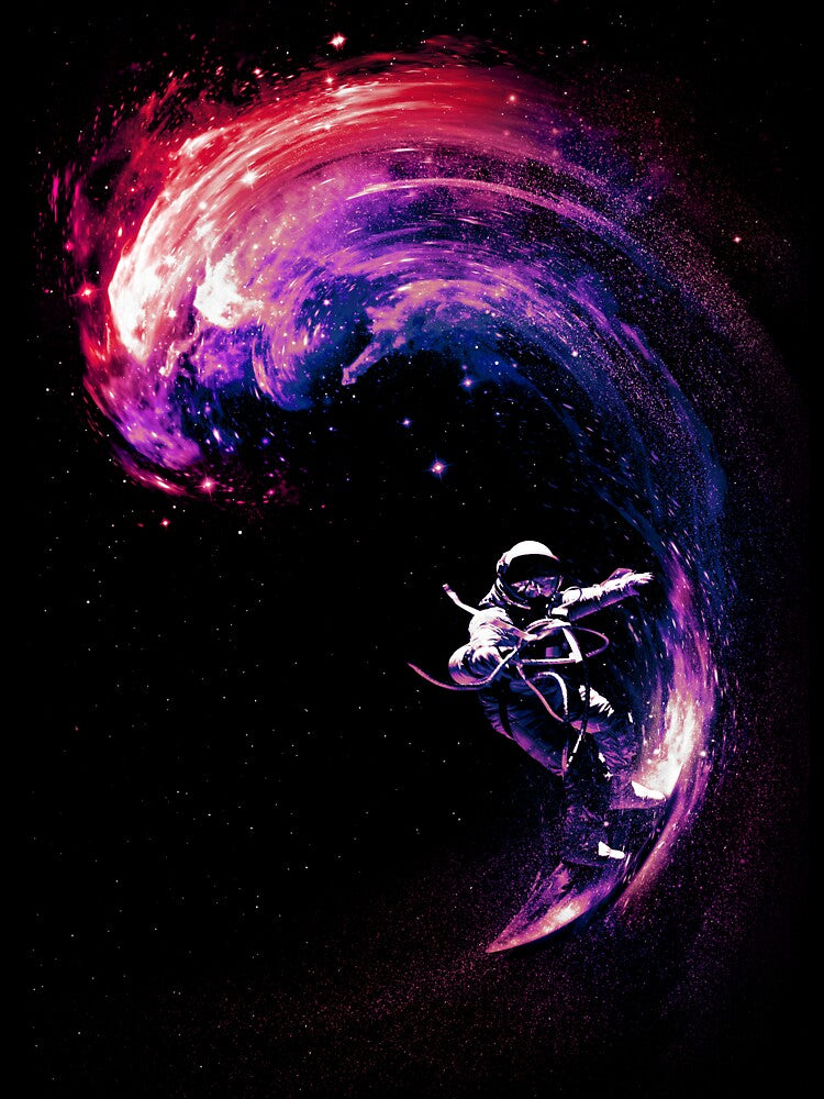 Space Surfing II by nicebleed T-Shirts, Hoodie, Sweatshirt | BlankRebels.com (Image 3)