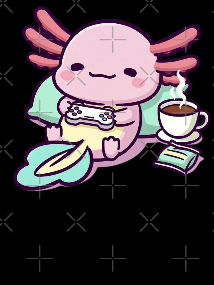 Funny Gamer Axolotl – Cute Video Game by GrumpySableye T-Shirts, Hoodie, Sweatshirt | BlankRebels.com (Image 3)
