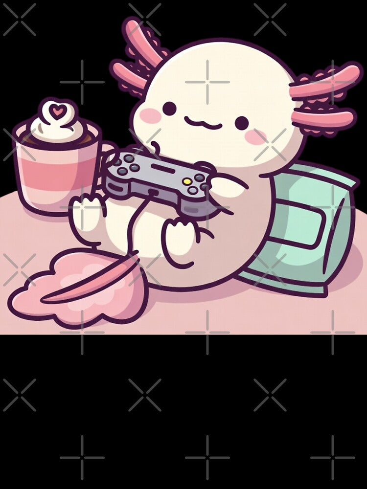 Cute Axolotl Gamer Design – Video Game Lover by GrumpySableye T-Shirts, Hoodie, Sweatshirt | BlankRebels.com (Image 3)