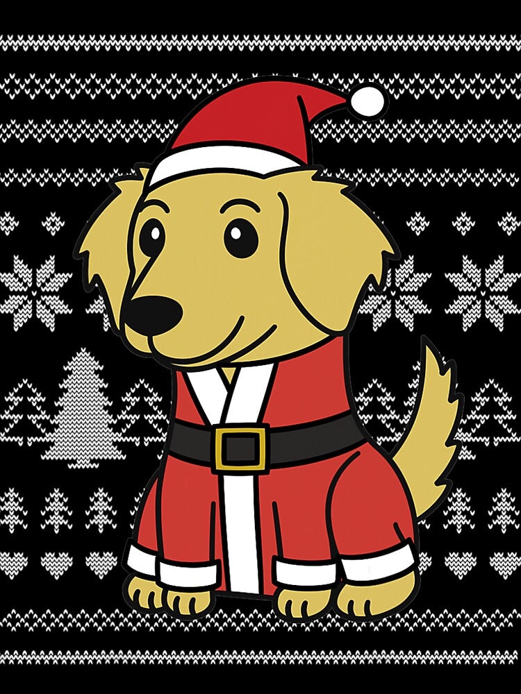 Cartoon Golden Retriever Funny Dog Christmas by NiceStore095 T-Shirts, Hoodie, Sweatshirt | BlankRebels.com (Image 3)