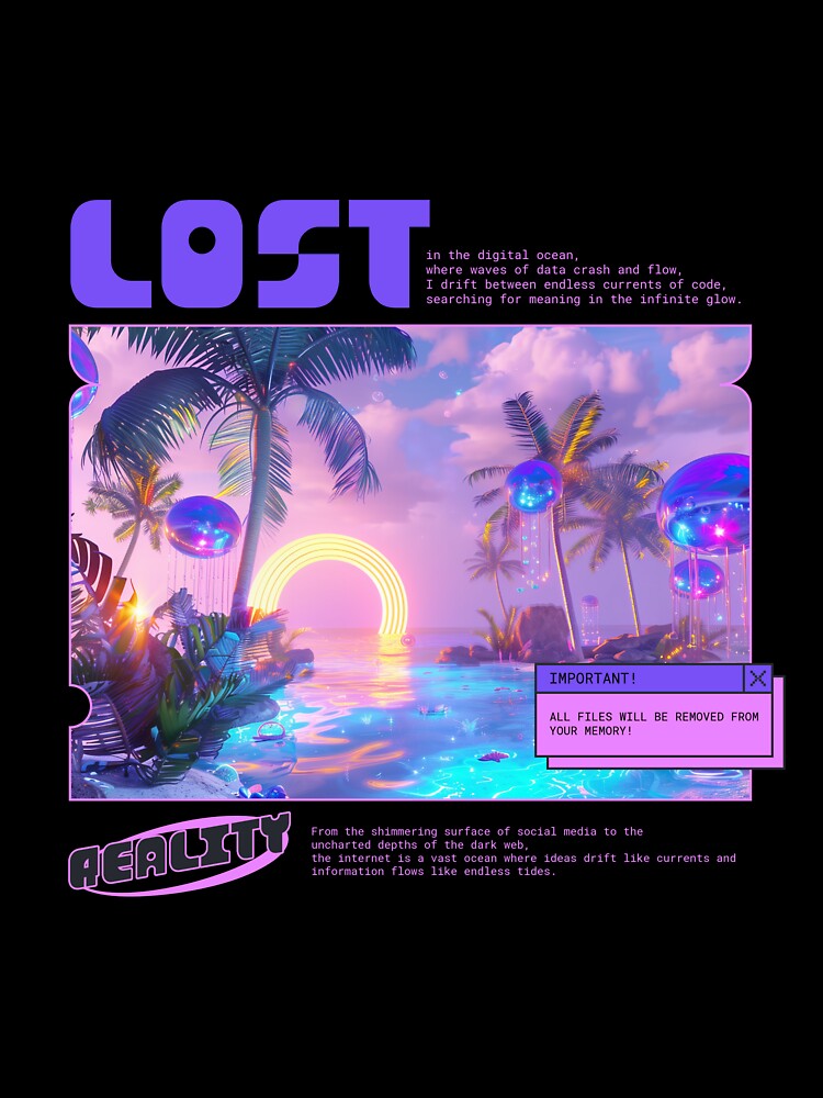 Lost In The Digital Ocean by Eccentriquee T-Shirts, Hoodie, Sweatshirt | BlankRebels.com (Image 3)