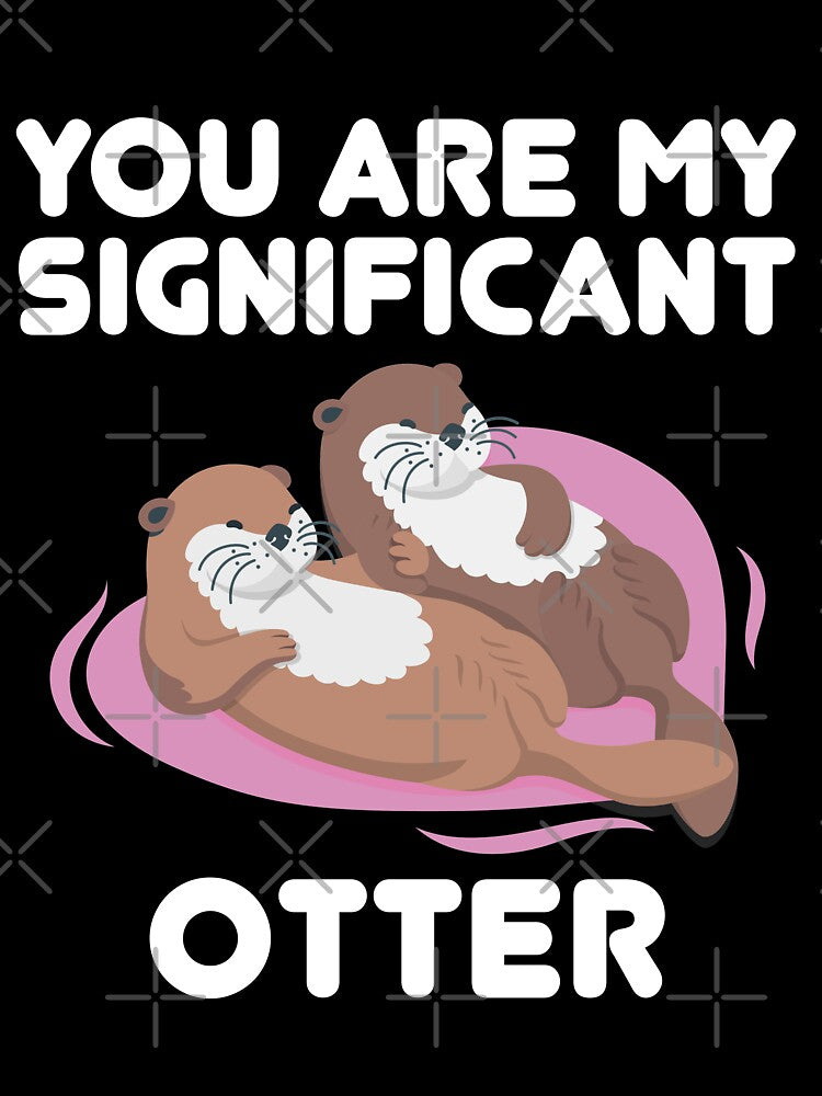 Copy of You are my significant Otter couple swimming while holding hands by KawaiiTees T-Shirts, Hoodie, Sweatshirt (Image 3)