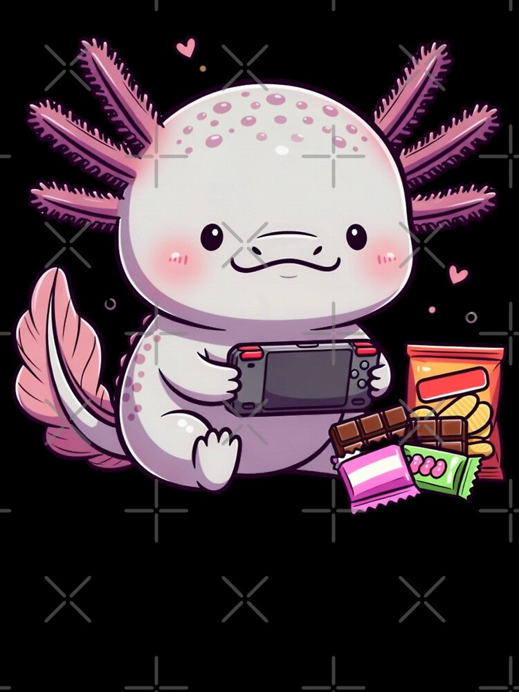 Cute Axolotl Gaming Lover – Funny Gamer Design by GrumpySableye T-Shirts, Hoodie, Sweatshirt | BlankRebels.com (Image 3)