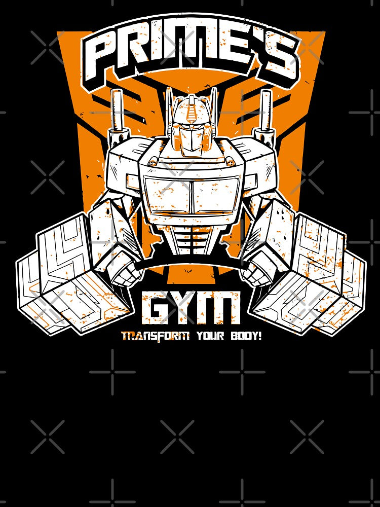 Prime's Gym – Transform Your Body Robot Fitness Design by thepixfactory T-Shirts, Hoodie, Sweatshirt (Image 3)