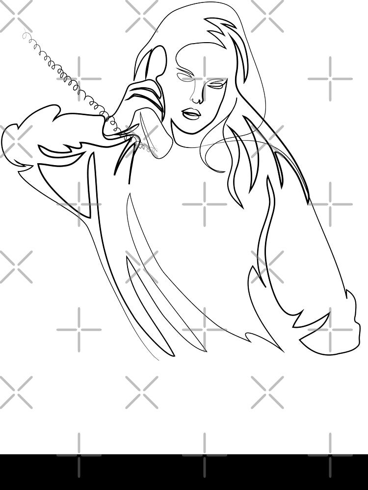 Phone call - Minimal line art by InspiRin T-Shirts, Hoodie, Sweatshirt | BlankRebels.com (Image 3)