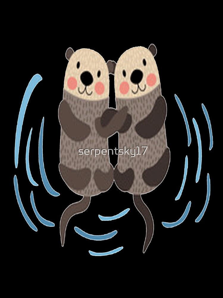 Otters in Love by SerpentSkyArts T-Shirts, Hoodie, Sweatshirt | BlankRebels.com (Image 3)