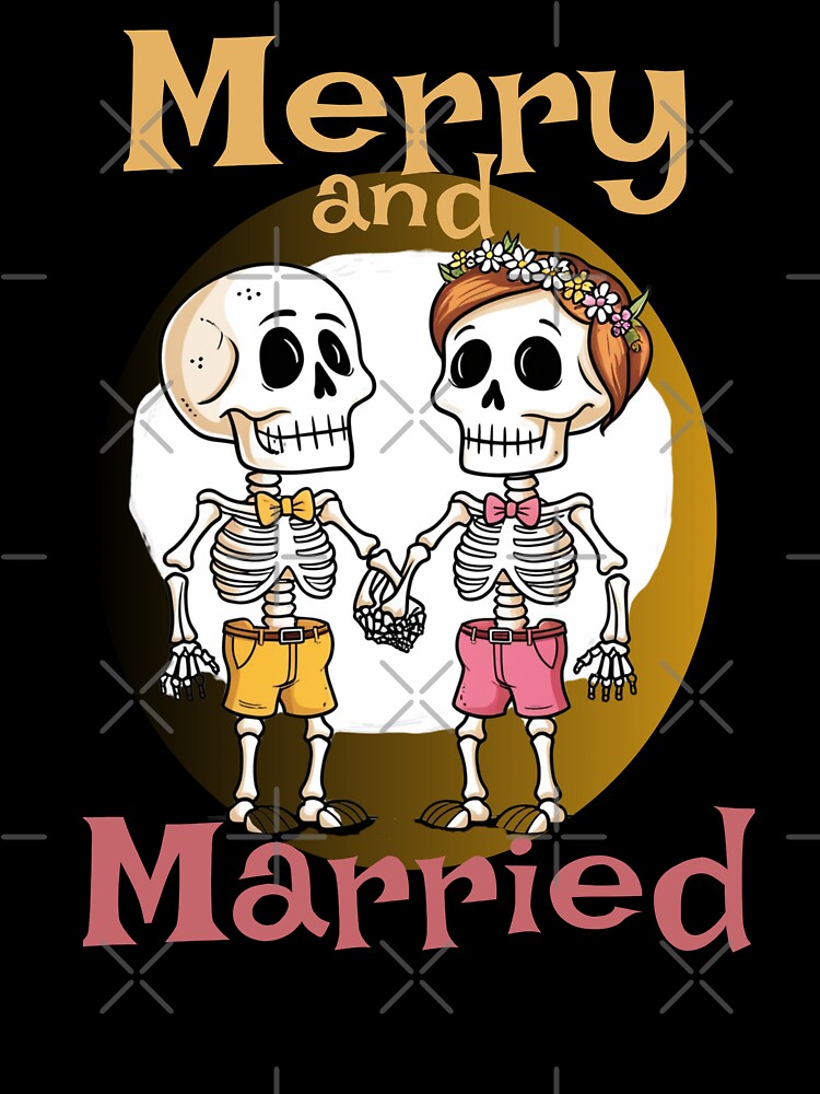 Merry and Married Couple Skeletons by Kolekzion T-Shirts, Hoodie, Sweatshirt | BlankRebels.com (Image 3)