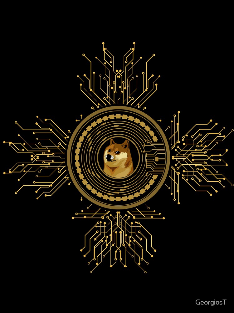 Dogecoin Blockchain Art by GeorgiosT T-Shirts, Hoodie, Sweatshirt | BlankRebels.com (Image 3)
