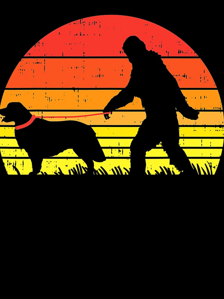 Bigfoot Sasquatch Golden Retriever Retro Pet Dog Lover by NiceStore095 T-Shirts, Hoodie, Sweatshirt (Image 3)