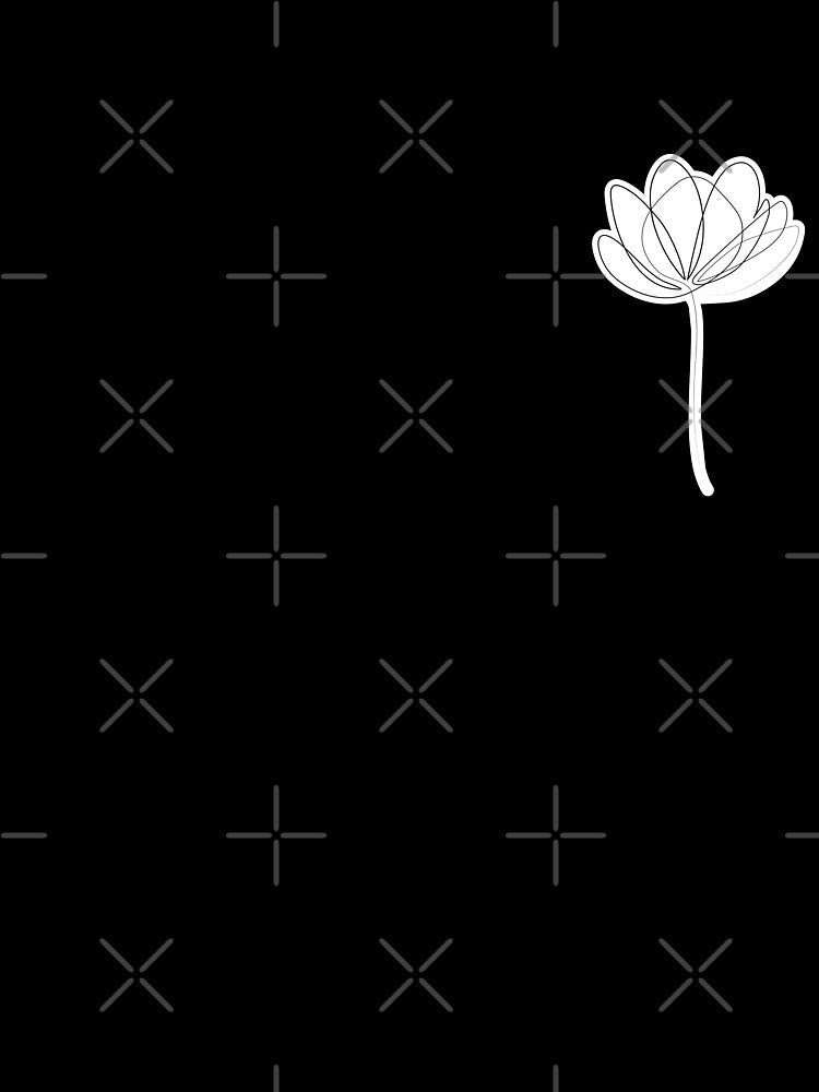 Lotus flower - Minimal line art by InspiRin T-Shirts, Hoodie, Sweatshirt | BlankRebels.com (Image 3)