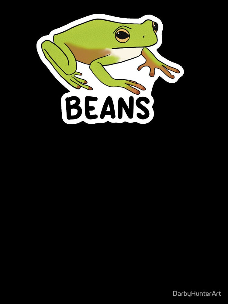 BEANS | beans frog | silly frog | frog by DarbyHunterArt T-Shirts, Hoodie, Sweatshirt | BlankRebels.com (Image 3)