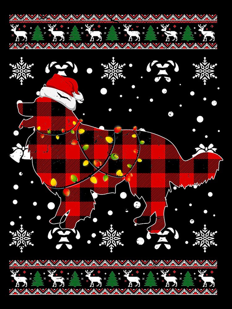 Christmas Shirt Golden Retriever Lover Gift Buffalo Plaid by NiceStore095