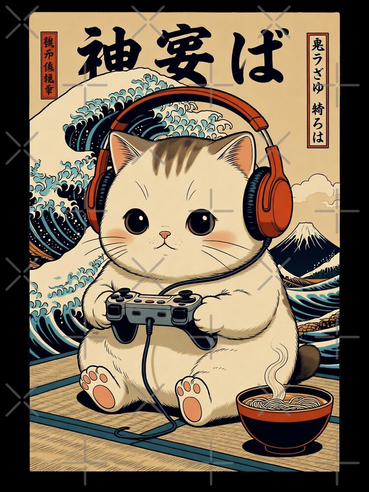 Gamer Cat Aesthetic – Kawaii Anime Cat Gaming Design by GrumpySableye T-Shirts, Hoodie, Sweatshirt (Image 3)