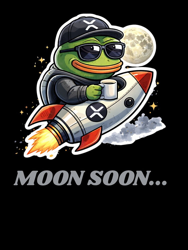 Moon Soon… Pepe XRP Rocket – Funny Crypto Coffee Meme Diamond Hands by LintonGriffin T-Shirts, Hoodie, Sweatshirt (Image 3)