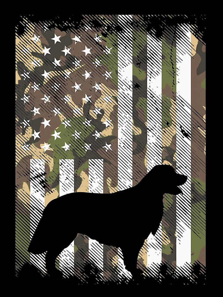 Camo Flag Golden Retriever Vintage Patriotic Dog Lover by NiceStore095 T-Shirts, Hoodie, Sweatshirt (Image 3)