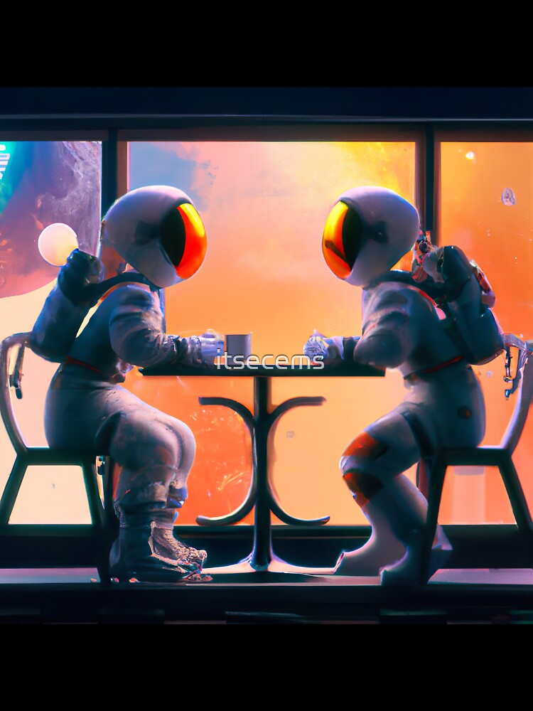 Astronauts on a Date by itsecems T-Shirts, Hoodie, Sweatshirt | BlankRebels.com (Image 3)