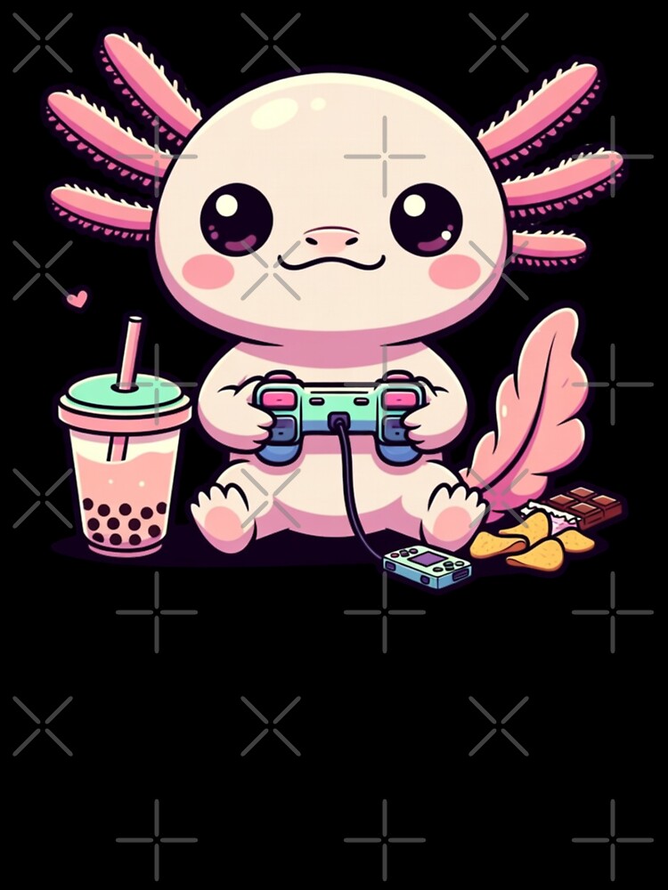 Cute Axolotl Gamer – Funny Video Game Lover by GrumpySableye T-Shirts, Hoodie, Sweatshirt | BlankRebels.com (Image 3)