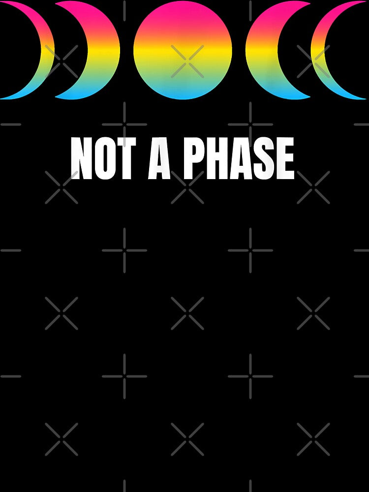 Not A Phase Moon Luna Pansexual Pride Pan Flag LGBT Equality by IrvingMorales T-Shirts, Hoodie, Sweatshirt (Image 3)