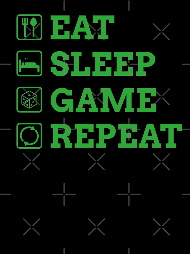 Eat Sleep Game Repeat by TeeLabDesign T-Shirts, Hoodie, Sweatshirt | BlankRebels.com (Image 3)