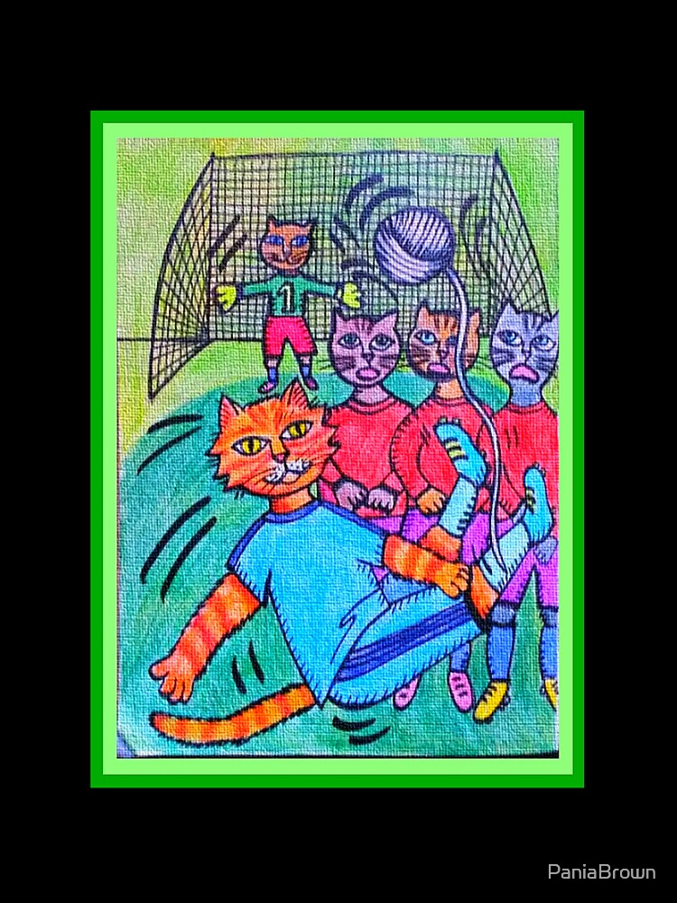 Football Cats by PaniaBrown