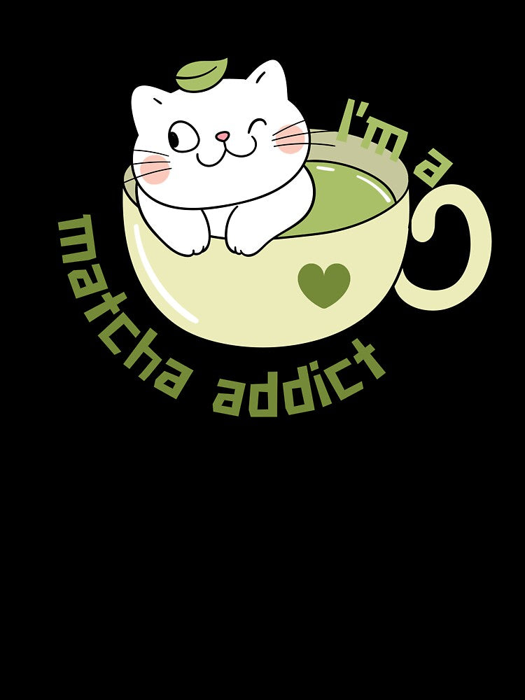 Cute Matcha Addict Cat – Kawaii Kitty in Matcha Cup Illustration by MUKUND FASHION DESIGN T-Shirts, Hoodie,... (Image 3)