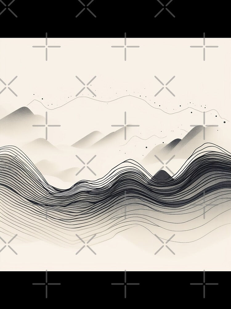 Minimalist abstract line drawing design by Feluceo