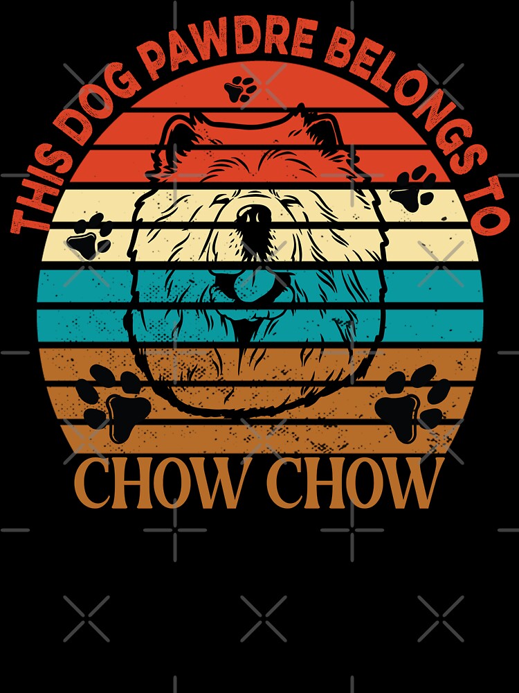 Dog Pawdre Dad Chow Chow Puppy Owner Vintage by Cuddlythopia T-Shirts, Hoodie, Sweatshirt | BlankRebels.com (Image 3)