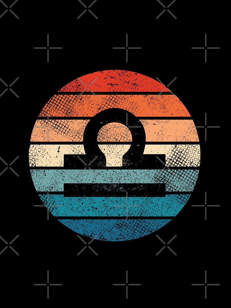 Retro Vintage Zodiac Sign Libra Symbol by jmbeezee T-Shirts, Hoodie, Sweatshirt | BlankRebels.com (Image 3)