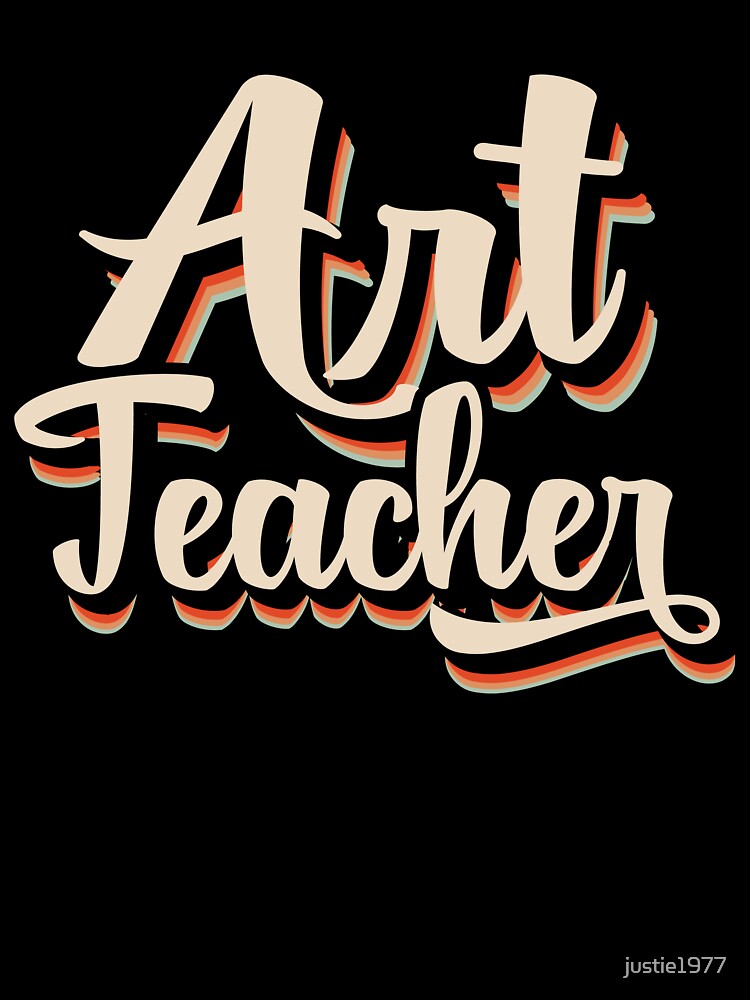 Retro Art Teacher by justie1977 T-Shirts, Hoodie, Sweatshirt | BlankRebels.com (Image 3)