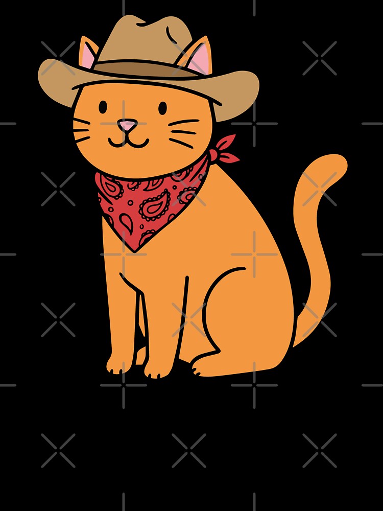 Bandana Cowboy Cat by mintlinestudio T-Shirts, Hoodie, Sweatshirt | BlankRebels.com (Image 3)