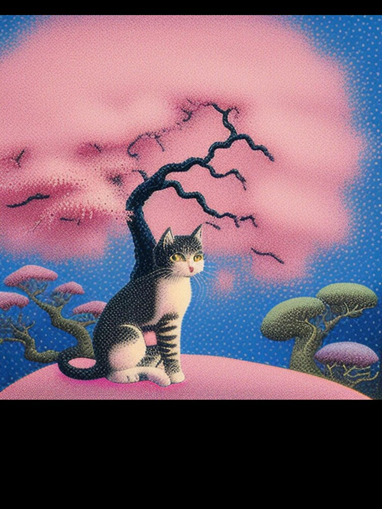 Kitty under cherry blossoms by Roxburylane T-Shirts, Hoodie, Sweatshirt | BlankRebels.com (Image 3)